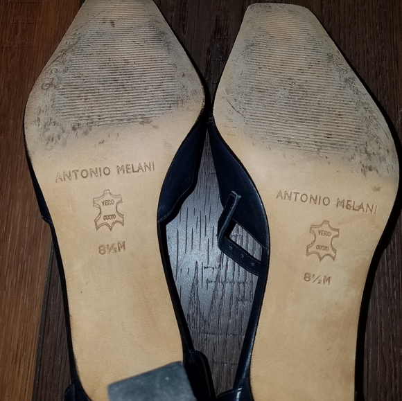 Antonio Melani 8.5 M Vintage Navy Blue  Heels - Picture 4 of 4